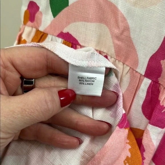 Pink and Orange Sleeveless Sheath Dress - Picture 9 of 10